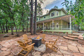 Marvelous Pinetop Home with Fireplaces, 2 Mi to Lake